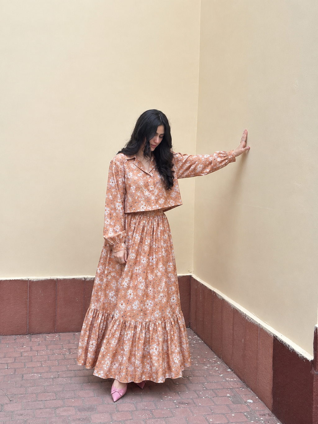 Luxe Peach Pearl Set