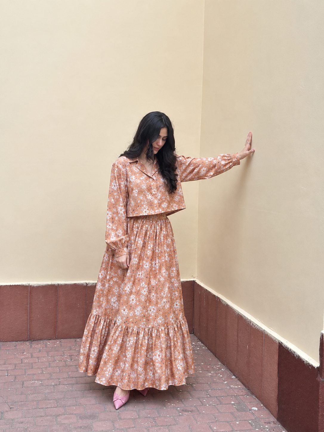 Luxe Peach Pearl Set