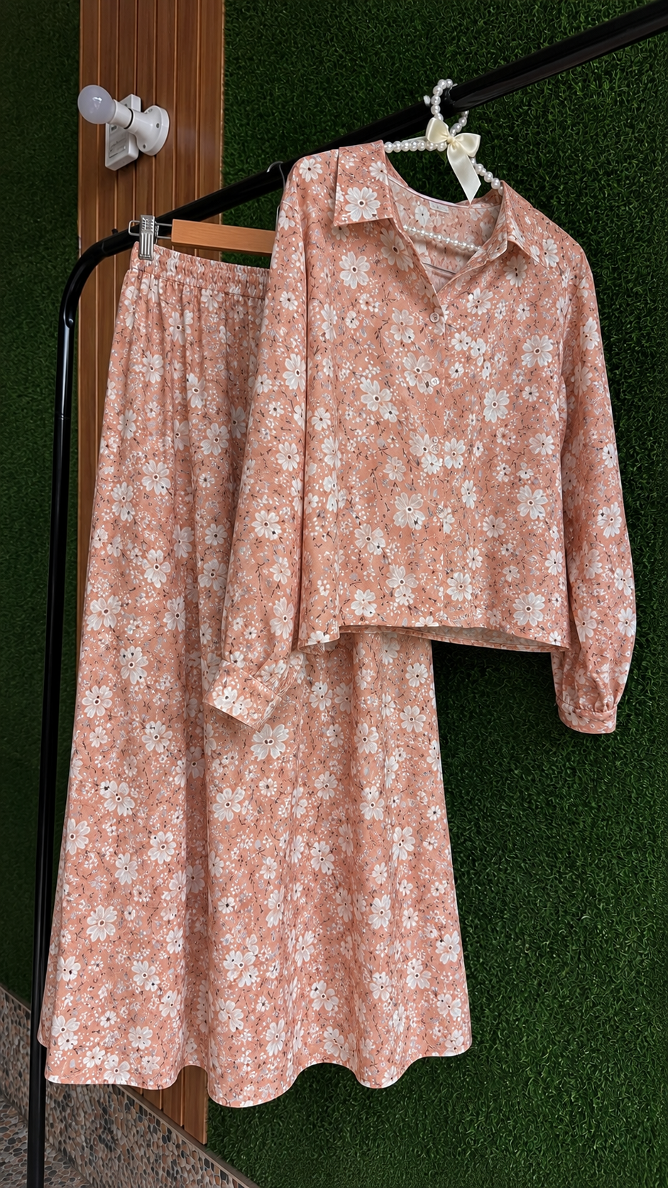 Luxe Peach Pearl Set