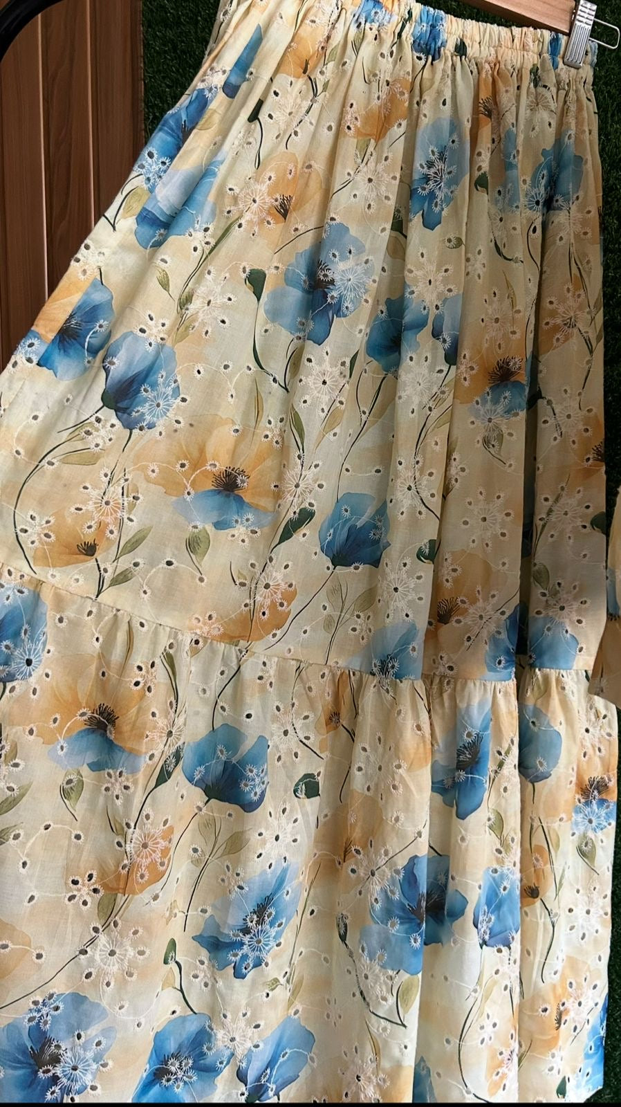 Nooré Luxe Embroidered Chikankari Skirt Set