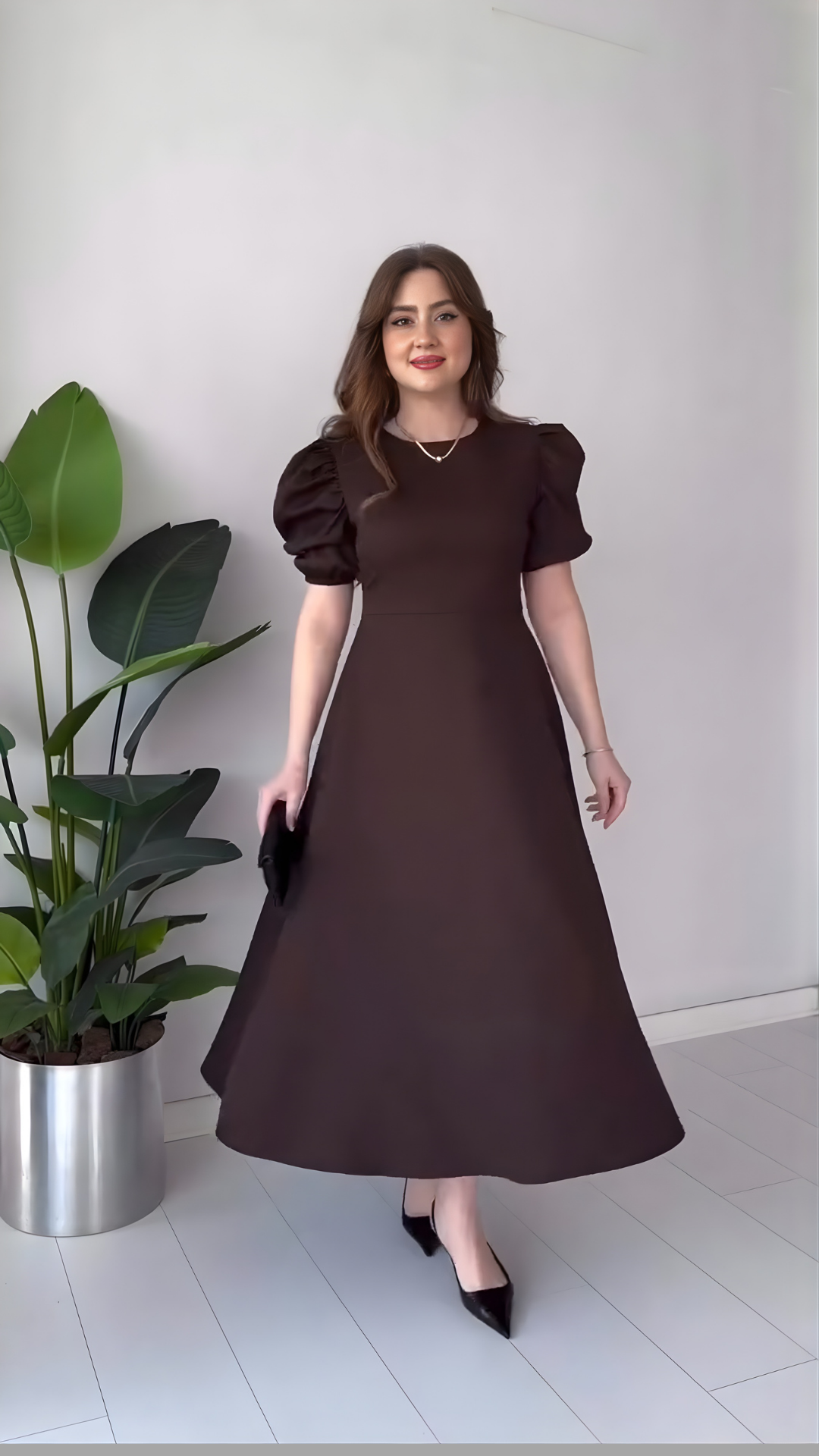 Elara Regal Flow Georgette Frock