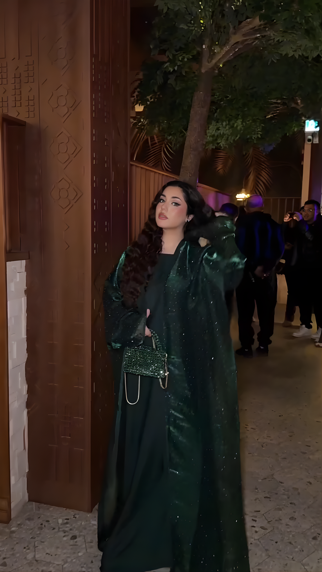 Rhinestone Luxe Silk Abaya