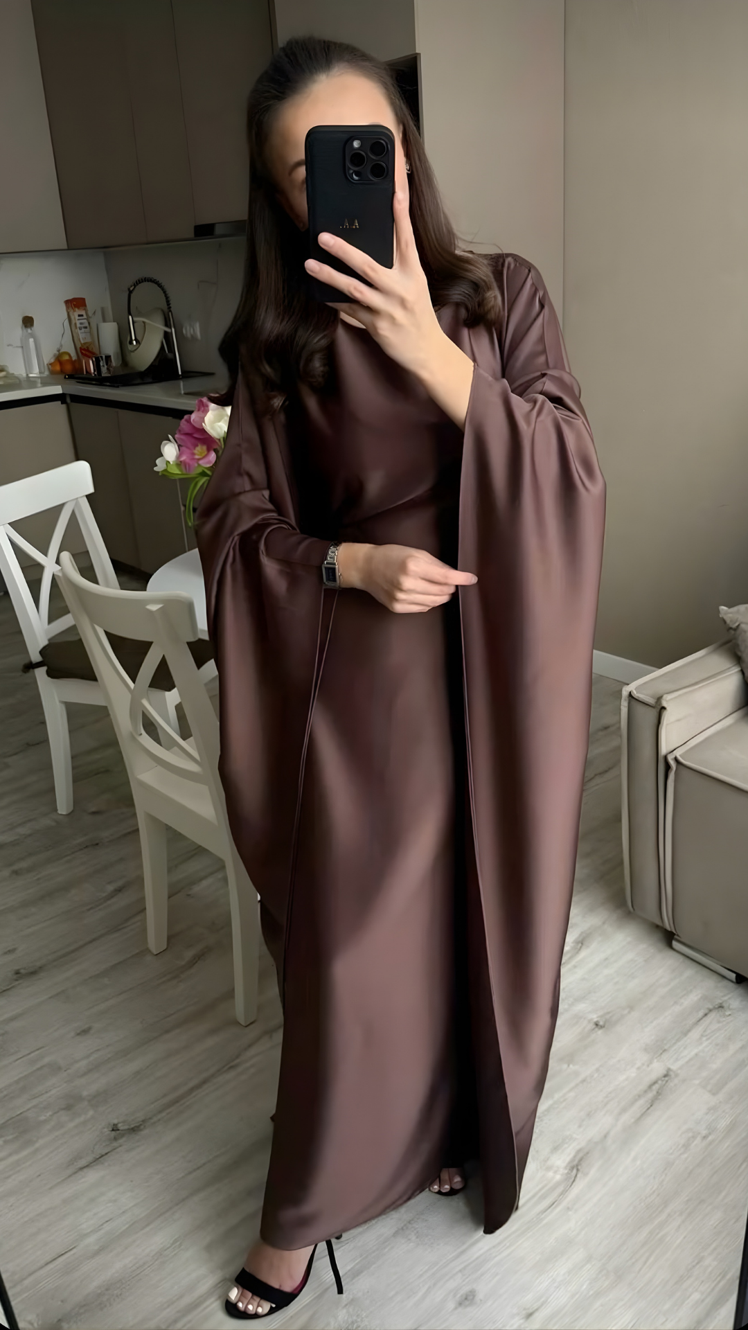 Regal Aura Premium Arabic Silk Kaftan