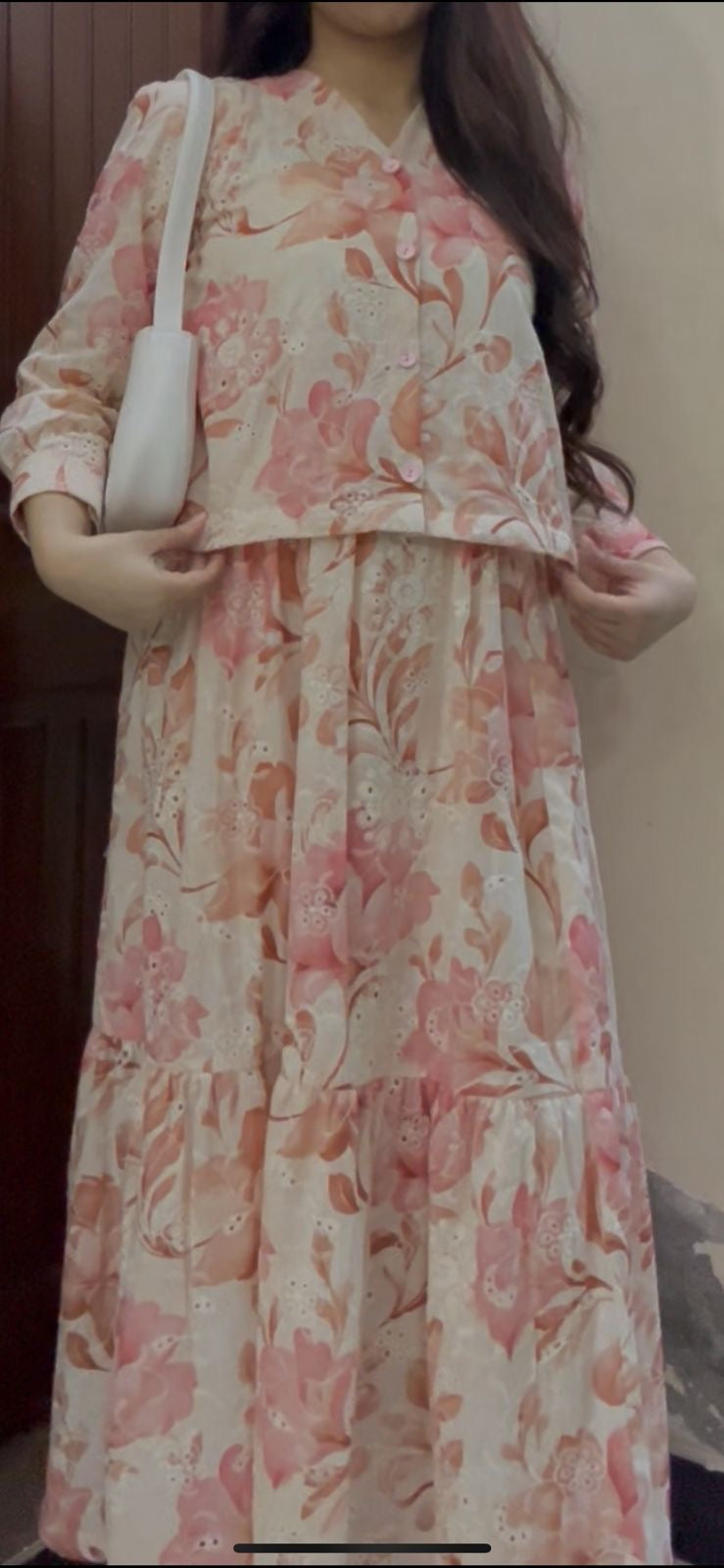 Nooré Luxe Embroidered Chikankari Skirt Set