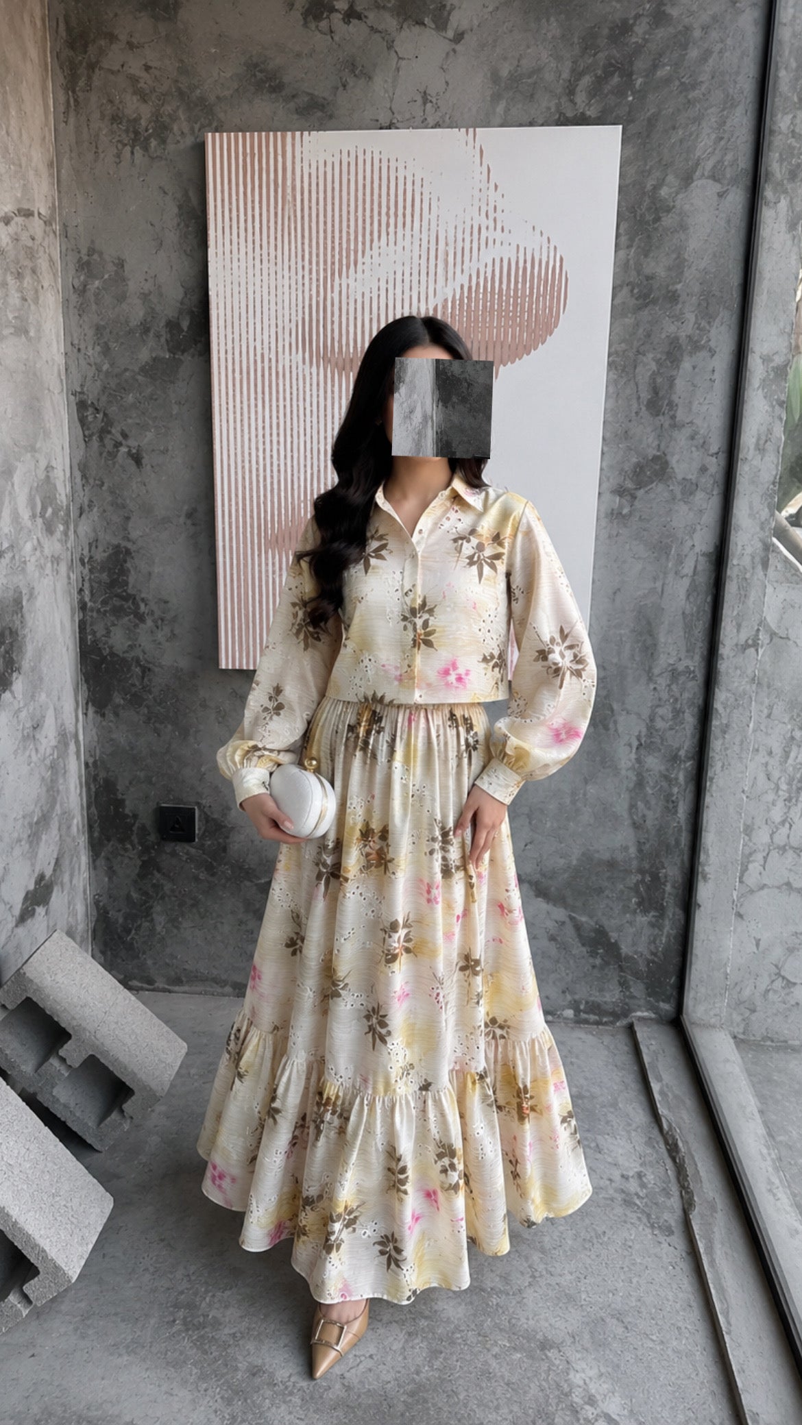 Luxe Daisy Pearl Set