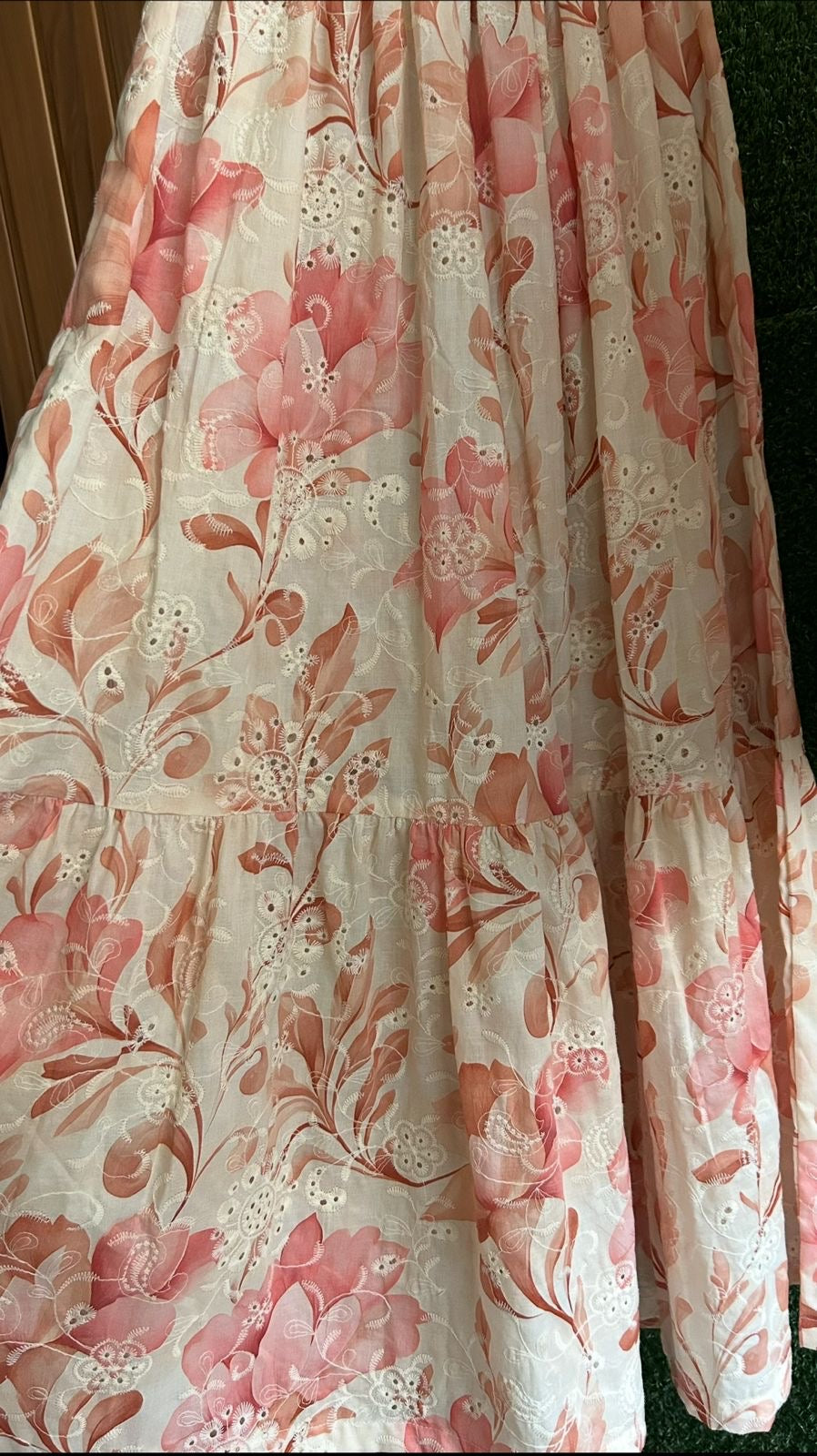 Nooré Luxe Embroidered Chikankari Skirt Set