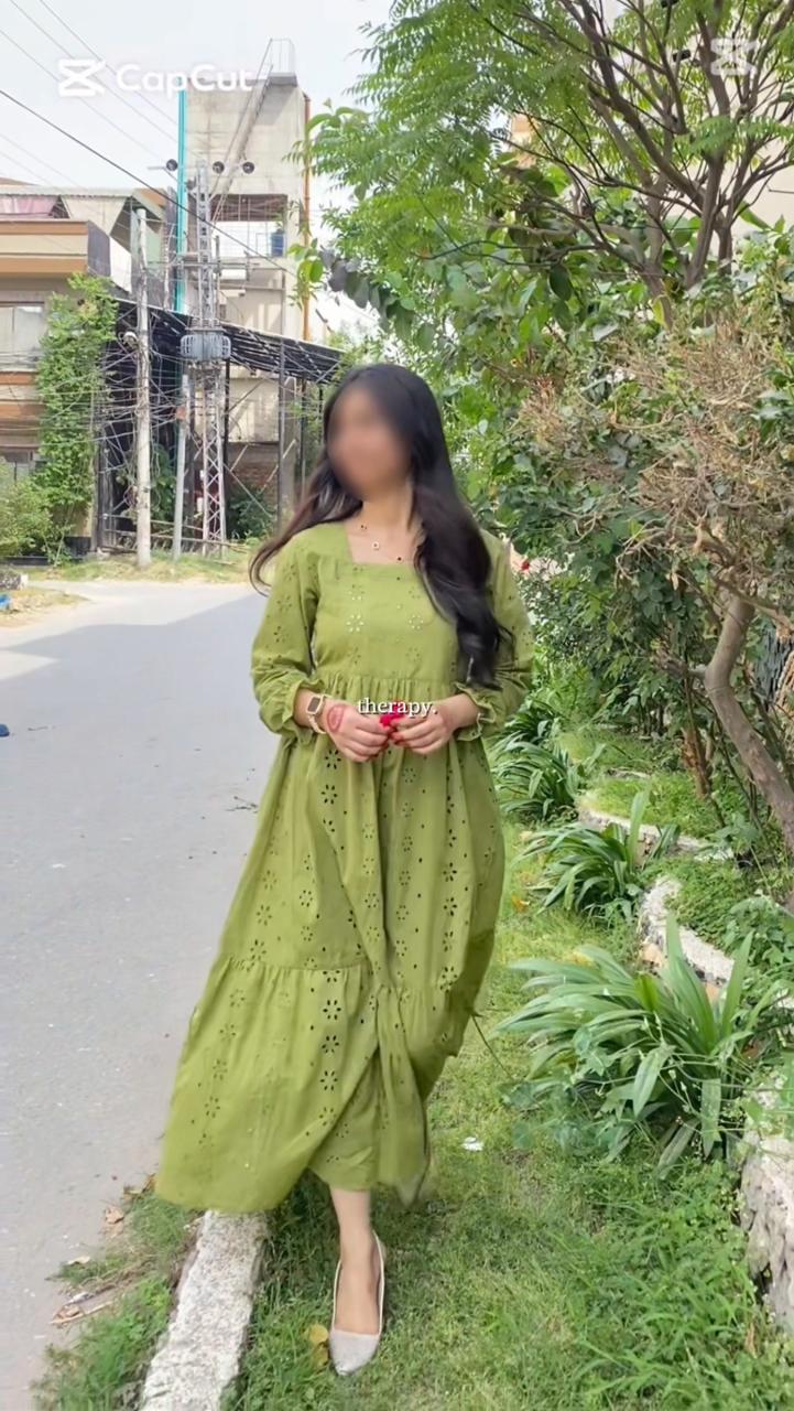 Zariah Luxe Chikankari Embroidered Grace Flow Frock