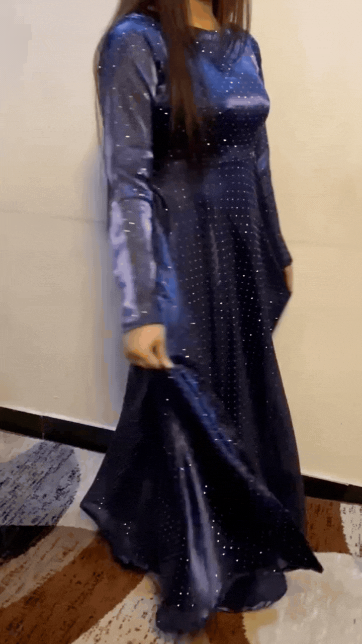 Rhinestone Luxe Umbrella Frock